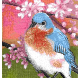 Blue bird painting
