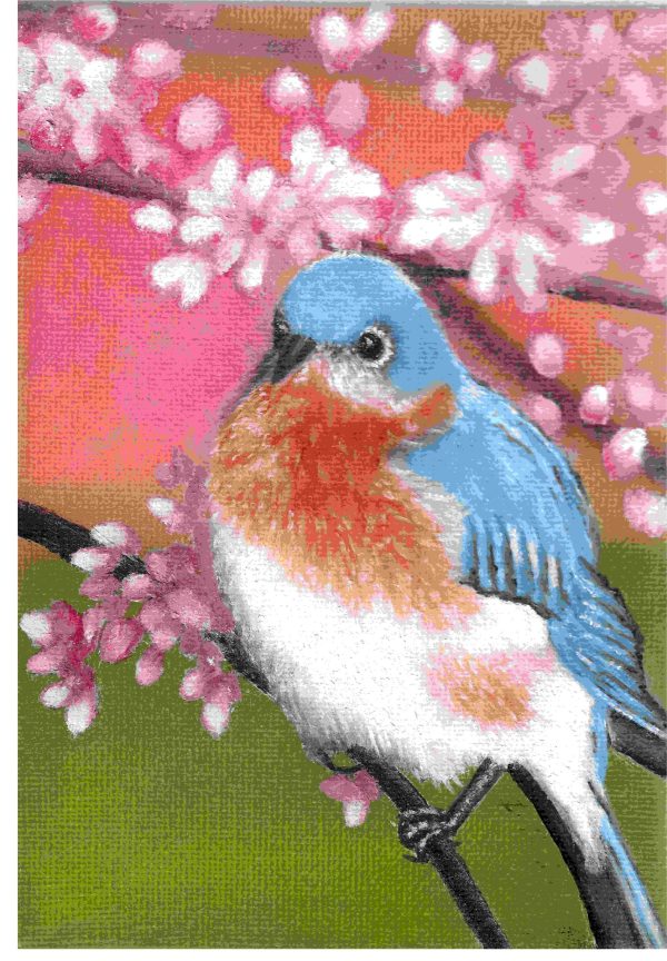 Blue bird painting